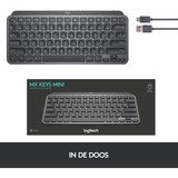 Logitech MX Keys Mini Minimalist Wireless Illuminated Keyboard, toetsenbord Grafiet, FR lay-out, Bluetooth