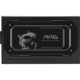 MSI MAG A1000GL PCIE5 II, 1000W voeding  Zwart, 2x PCIe, 1x 12V-2x6, kabelmanagement