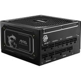 MSI MAG A1000GL PCIE5 II, 1000W voeding  Zwart, 2x PCIe, 1x 12V-2x6, kabelmanagement