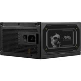 MSI MAG A1000GL PCIE5 II, 1000W voeding  Zwart, 2x PCIe, 1x 12V-2x6, kabelmanagement