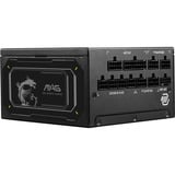 MSI MAG A1000GL PCIE5 II, 1000W voeding  Zwart, 2x PCIe, 1x 12V-2x6, kabelmanagement