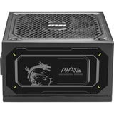 MSI MAG A1000GL PCIE5 II, 1000W voeding  Zwart, 2x PCIe, 1x 12V-2x6, kabelmanagement