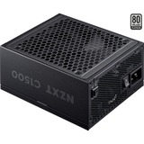 NZXT C1500 Platinum, 1500 Watt voeding  Zwart, 6x PCIe, 2x 12VHPWR, Kabelmanagement