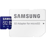 SAMSUNG PRO Plus 512 GB microSDXC (2023)  geheugenkaart UHS-I U3, Class 10, V30, A2