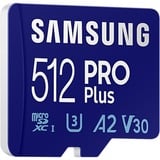 SAMSUNG PRO Plus 512 GB microSDXC (2023)  geheugenkaart UHS-I U3, Class 10, V30, A2