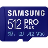 SAMSUNG PRO Plus 512 GB microSDXC (2023)  geheugenkaart UHS-I U3, Class 10, V30, A2