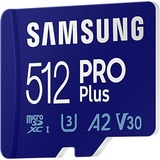 SAMSUNG PRO Plus 512 GB microSDXC (2023)  geheugenkaart UHS-I U3, Class 10, V30, A2