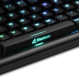 Sharkoon SKILLER SGK30 Blue, gaming toetsenbord Zwart, BE Lay-out, Huano Blue, RGB leds