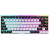Sharkoon SKILLER SGK50 S3, gaming toetsenbord Wit, US lay-out, Gateron Yellow, RGB leds, Hot-swappable, 75%