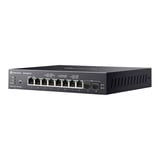 TP-Link Omada SG2210XMP-M2 8-Poorts 2.5GBASE-T Smart Switch Zwart, 8x PoE+, 2x 10GE SFP+