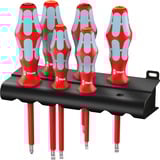 Wera 3165 i/6 Schroevendraaierset, roestvrij staal + rek Rood/blauw, 6-delig