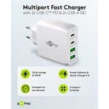 goobay 68W GaN USB-C PD Multiport Quick Charger Wit