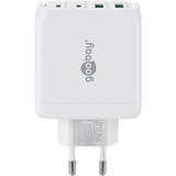 goobay 68W GaN USB-C PD Multiport snellader Wit, 2x USB-C, 2x USB-A