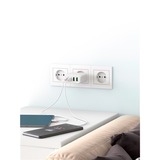 goobay 68W GaN USB-C PD Multiport snellader Wit, 2x USB-C, 2x USB-A