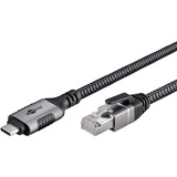 goobay Netwerkadapter USB-C 3.2 Gen1 naar RJ-45 Zwart/zilver, 1 meter