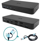 i-tec USB 3.0 / USB-C / Thunderbolt, 3x 4K Docking Station + Power Delivery 100W Zwart