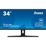 iiyama Prolite XCB3494WQSN-B1 34" Curved UltraWide Monitor Zwart, Curved, UWQHD, HDMI, DisplayPort, USB-C, Audio, RJ-45 (LAN)