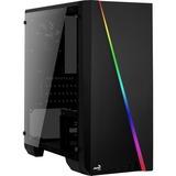 Aerocool Cylon Mini tower-behuizing Zwart, USB-A 2.0, USB-A 3.2 (5 Gbit/s), 2x Audio, Window-kit