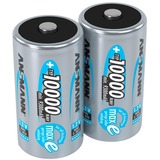 Ansmann NiMh Professional Mono D HR20 oplaadbare batterij Zilver, 10000 mAH