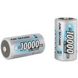 Ansmann NiMh Professional Mono D HR20 oplaadbare batterij Zilver, 10000 mAH