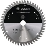 Bosch Standard for Aluminium cirkelzaagblad voor accuzagen 136 x 1,6 / 1,1 x 15,875 T50