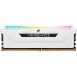 Corsair 16 GB DDR4-3600 Kit werkgeheugen Wit, CMH16GX4M2D3600C18W, Vengeance RGB PRO SL, XMP 2.0