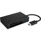 ICY BOX IB-CR401-C3 kaartlezer Antraciet, USB 3.0 Type-C