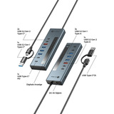 ICY BOX IB-HUB1743-CPD usb-hub Antraciet
