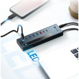 ICY BOX IB-HUB1743-CPD usb-hub Antraciet