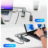 ICY BOX IB-HUB1743-CPD usb-hub Antraciet