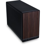 Lian Li A3-mATX Black (Wood Edition) midi tower behuizing Zwart/houtkleur | 2x USB-A | 1x USB-C