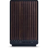 Lian Li A3-mATX Black (Wood Edition) midi tower behuizing Zwart/houtkleur | 2x USB-A | 1x USB-C