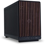 Lian Li A3-mATX Black (Wood Edition) midi tower behuizing Zwart/houtkleur | 2x USB-A | 1x USB-C