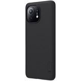  Nillkin Super Frosted Shield Matte cover case Xiaomi Mi11 telefoonhoesje Zwart/zwart
