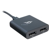 OWC Thunderbolt 3/2x DisplayPort Adapter Zwart