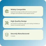 Yubico NFC security key Zwart, USB-A, NFC