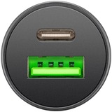 goobay 45W Dual USB PD autolader Zwart, 1x USB-C, 1x USB-A