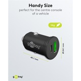 goobay 45W Dual USB PD autolader Zwart, 1x USB-C, 1x USB-A