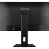 iiyama ProLite XUB2793QS-B1 27" monitor Zwart, WQHD, 75 Hz, 2x HDMI, DisplayPort, Audio, FreeSync