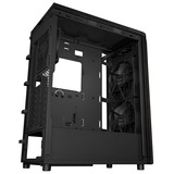 ASUS ProArt PA401 Wood Edition - Tempered Glass Panel midi tower behuizing Zwart | 2x USB-A | 2x USB-C | Window