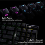 ASUS ROG Strix Scope II 96 Wireless RGB mechanisch gaming toetsenbord Zwart, BE lay-out (AZERTY), ROG NX Snow, 96%, Hot-swappable, Bluetooth, 2.4 GHz, USB 2.0