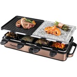 Bestron ARG1200CO Raclette steengrill gourmetstel Koper/zwart