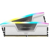 Corsair 32 GB DDR5-6400 (2x 16 GB) Kit werkgeheugen Wit, CMH32GX5M2B6400C36W, Vengeance RGB, XMP 3.0