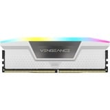 Corsair 32 GB DDR5-6400 (2x 16 GB) Kit werkgeheugen Wit, CMH32GX5M2B6400C36W, Vengeance RGB, XMP 3.0