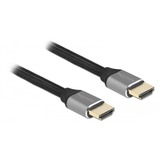 DeLOCK Ultra High Speed HDMI kabel Grijs, 3 meter, 8K 60Hz, 48 Gbps