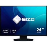 EIZO FlexScan EV2495-BK  24.1" monitor Zwart, HDMI, DisplayPort, 3x USB-A, USB-B, 2x USB-C, RJ-45