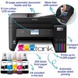 Epson EcoTank ET-3850 A4 multifunctionele Wi-Fi-printer met inkttank all-in-one inkjetprinter Zwart, Scannen, Kopiëren, LAN, Wi-Fi, inclusief tot 3 jaar inkt