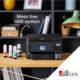 Epson EcoTank ET-3850 all-in-one inkjetprinter Zwart, Afdruk, Scan, Kopie, USB, LAN, WiFi