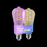 Govee Edison bulb E27 led-lamp 2 stuks, 2.4GHz wifi, Bluetooth