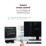ICY BOX 5-in-1 Travel DockingStation met off-screen button Grijs